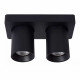 Faretto in alluminio con doppio LED orientabile e dimmerabile dal design moderno