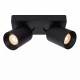 Faretto in alluminio con doppio LED orientabile e dimmerabile dal design moderno