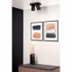 Faretto in alluminio con doppio LED orientabile e dimmerabile dal design moderno
