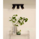 Faretto in alluminio con triplo LED orientabile e dimmerabile dal design moderno