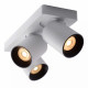 Faretto in alluminio con triplo LED orientabile e dimmerabile dal design moderno