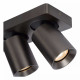 Faretto in alluminio con triplo LED orientabile e dimmerabile dal design moderno
