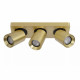 Faretto in alluminio con triplo LED orientabile e dimmerabile dal design moderno