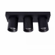 Faretto in alluminio con triplo LED orientabile e dimmerabile dal design moderno