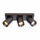 Faretto in alluminio con triplo LED orientabile e dimmerabile dal design moderno