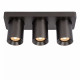 Faretto in alluminio con triplo LED orientabile e dimmerabile dal design moderno