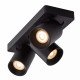 Faretto in alluminio con triplo LED orientabile e dimmerabile dal design moderno