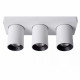 Faretto in alluminio con triplo LED orientabile e dimmerabile dal design moderno