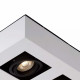 Faretto in alluminio dal design moderno con 4 diffusori LED orientabili