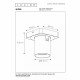 Faretto in alluminio LED integrato orientabile e dimmerabile dal design moderno