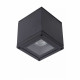 Faretto in alluminio quadrata e diffusore in vetro dal design moderno