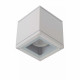 Faretto in alluminio quadrata e diffusore in vetro dal design moderno