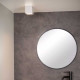 Faretto in alluminio quadrata e diffusore in vetro dal design moderno