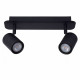 Faretto in metallo moderno a led dimmerabile con doppio diffusore orientabile