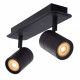 Faretto in metallo moderno a led dimmerabile con doppio diffusore orientabile