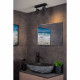 Faretto in metallo moderno a led dimmerabile con doppio diffusore orientabile