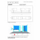 Faretto in metallo moderno a led dimmerabile con triplo diffusore orientabile