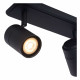 Faretto in metallo moderno a led dimmerabile con triplo diffusore orientabile
