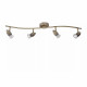 Faretto lineare LED in metallo con 4 diffusori orientabili dal design moderno