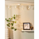 Faretto lineare LED in metallo con 4 diffusori orientabili dal design moderno
