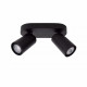Faretto moderno a LED dimmerabile in alluminio con doppio diffusore orientabile