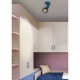 Faretto moderno con struttura orientabile in metallo dal design moderno