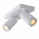 Faretto moderno in alluminio LED dimmerabile con doppio diffusore orientabile