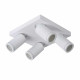 Faretto moderno in alluminio LED dimmerabile con quattro diffusori orientabili