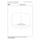 Faretto quadrato con struttura in alluminio verniciato dal design moderno