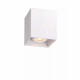 Faretto quadrato con struttura in alluminio verniciato dal design moderno