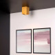 Faretto quadrato con struttura moderna in alluminio con diffusore orientabile