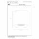 Faretto rotondo con struttura in alluminio verniciato dal design moderno