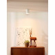 Faretto rotondo con struttura in alluminio verniciato dal design moderno