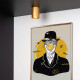 Faretto rotondo con struttura moderna in alluminio con diffusore orientabile
