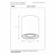 Faretto rotondo con struttura moderna in alluminio con diffusore orientabile