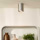 Faretto rotondo con struttura moderna in alluminio con diffusore orientabile