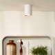 Faretto rotondo con struttura moderna in alluminio con diffusore orientabile