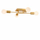 Lampada a soffitto con struttura in metallo e 4 diffusori dal design moderno
