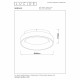 Lampada a soffitto piccola in metallo con led dimmerabile dal design moderno