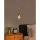 Lampada a sospensione a LED con diffusore in vetro dal design moderno