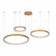 Lampada a sospensione a LED con triplo cerchio dal design moderno ed elegante