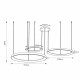 Lampada a sospensione a LED con triplo cerchio dal design moderno ed elegante