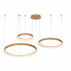Lampada a sospensione a LED con triplo cerchio dal design moderno ed elegante