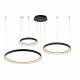 Lampada a sospensione a LED con triplo cerchio dal design moderno ed elegante
