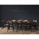 Lampada a sospensione a LED lineare con struttura in metallo dal design moderno