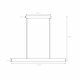 Lampada a sospensione a LED lineare con struttura in metallo dal design moderno