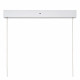 Lampada a sospensione a LED lineare con struttura in metallo dal design moderno