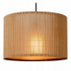 Lampada a sospensione con 3 diffusori con paralume in legno dal design moderno