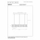 Lampada a sospensione con 3 diffusori con paralume in legno dal design moderno