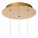 Lampada a sospensione con 3 diffusori in vetro a LED dimmerabile design moderno